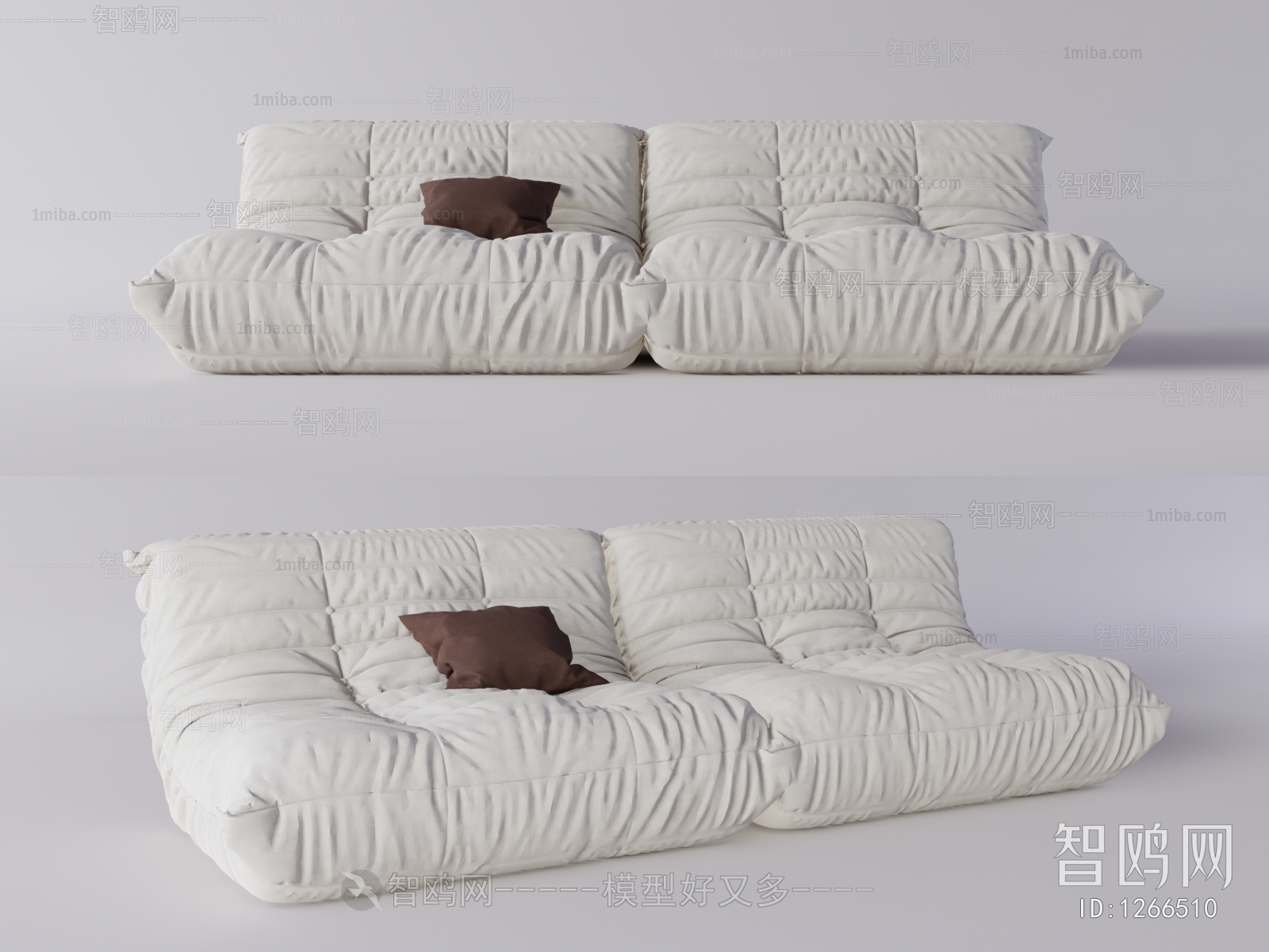 Wabi-sabi Style Multi Person Sofa