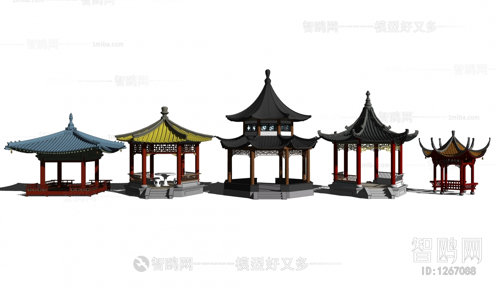 Chinese Style Ancient Architectural Buildings