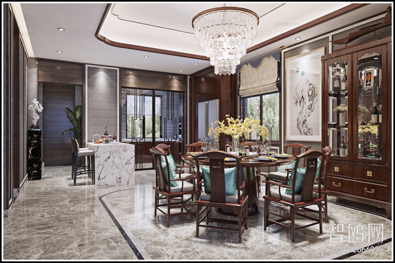 New Chinese Style Dining Room