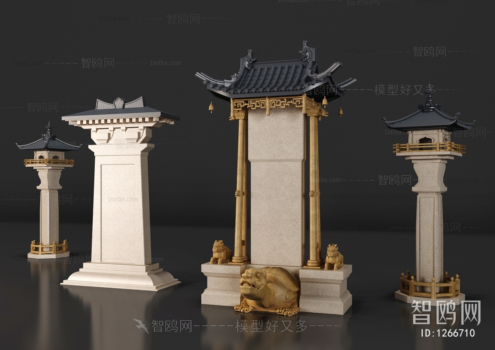 Chinese Style Ancient Architectural Buildings