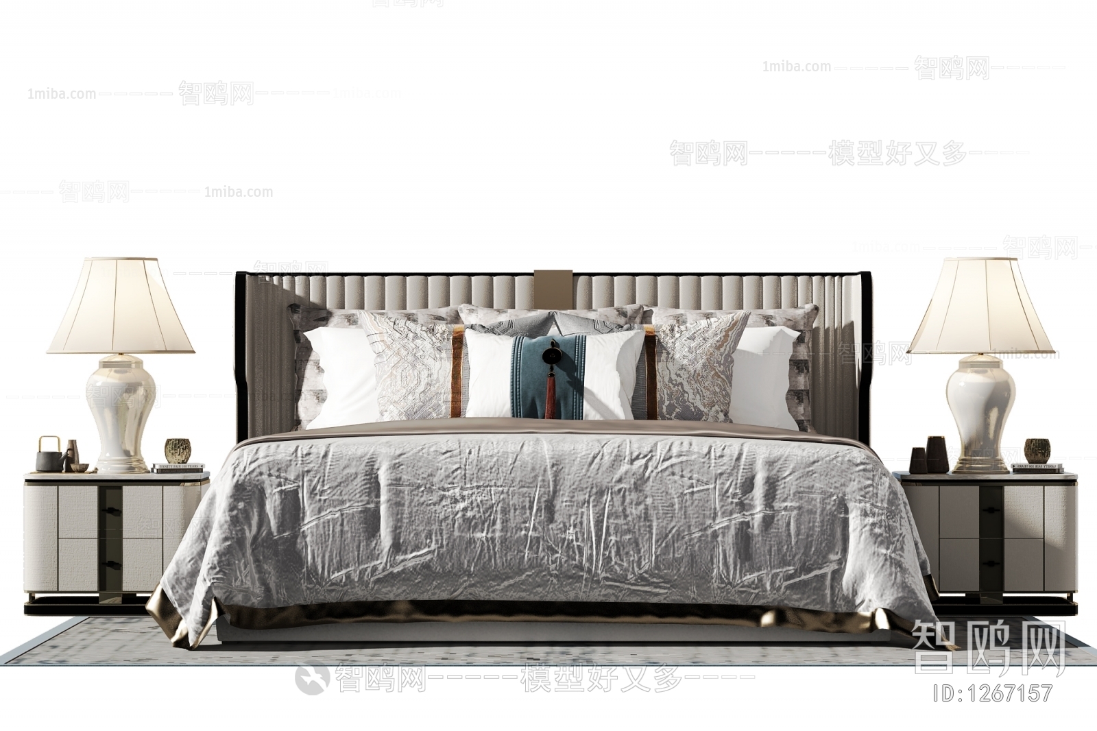 New Chinese Style Double Bed