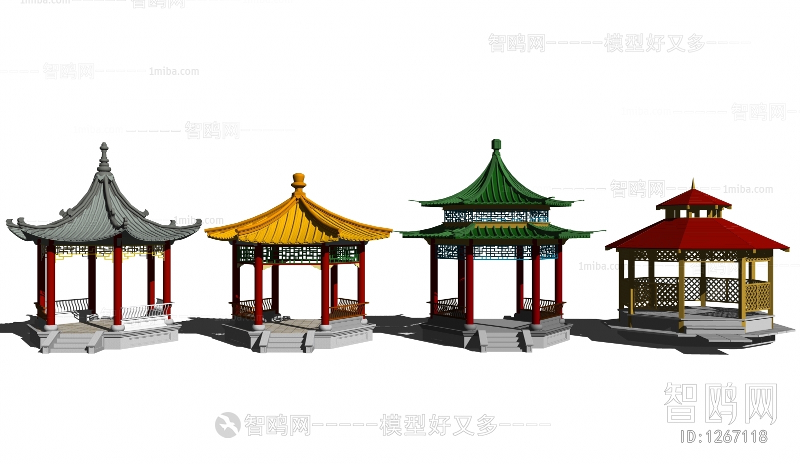 Chinese Style Ancient Architectural Buildings