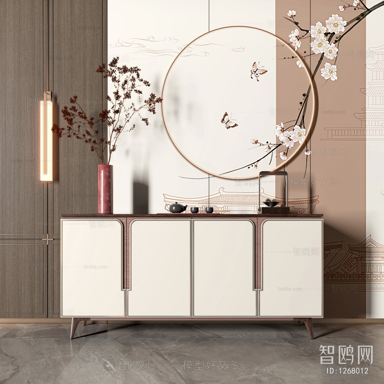 New Chinese Style Side Cabinet/Entrance Cabinet