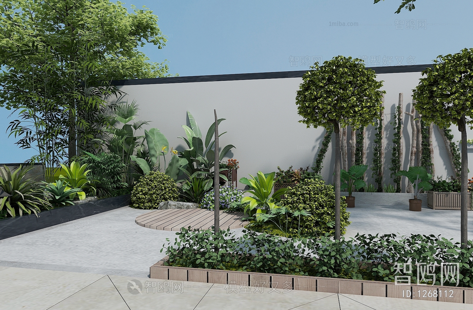 Modern Courtyard/landscape