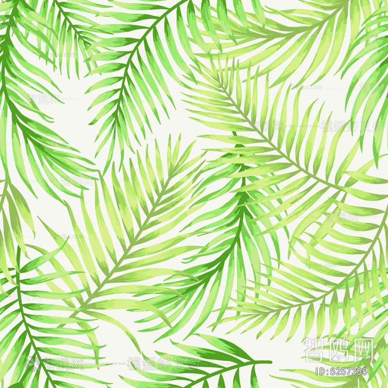 Animal And Plant Pattern Wallpaper