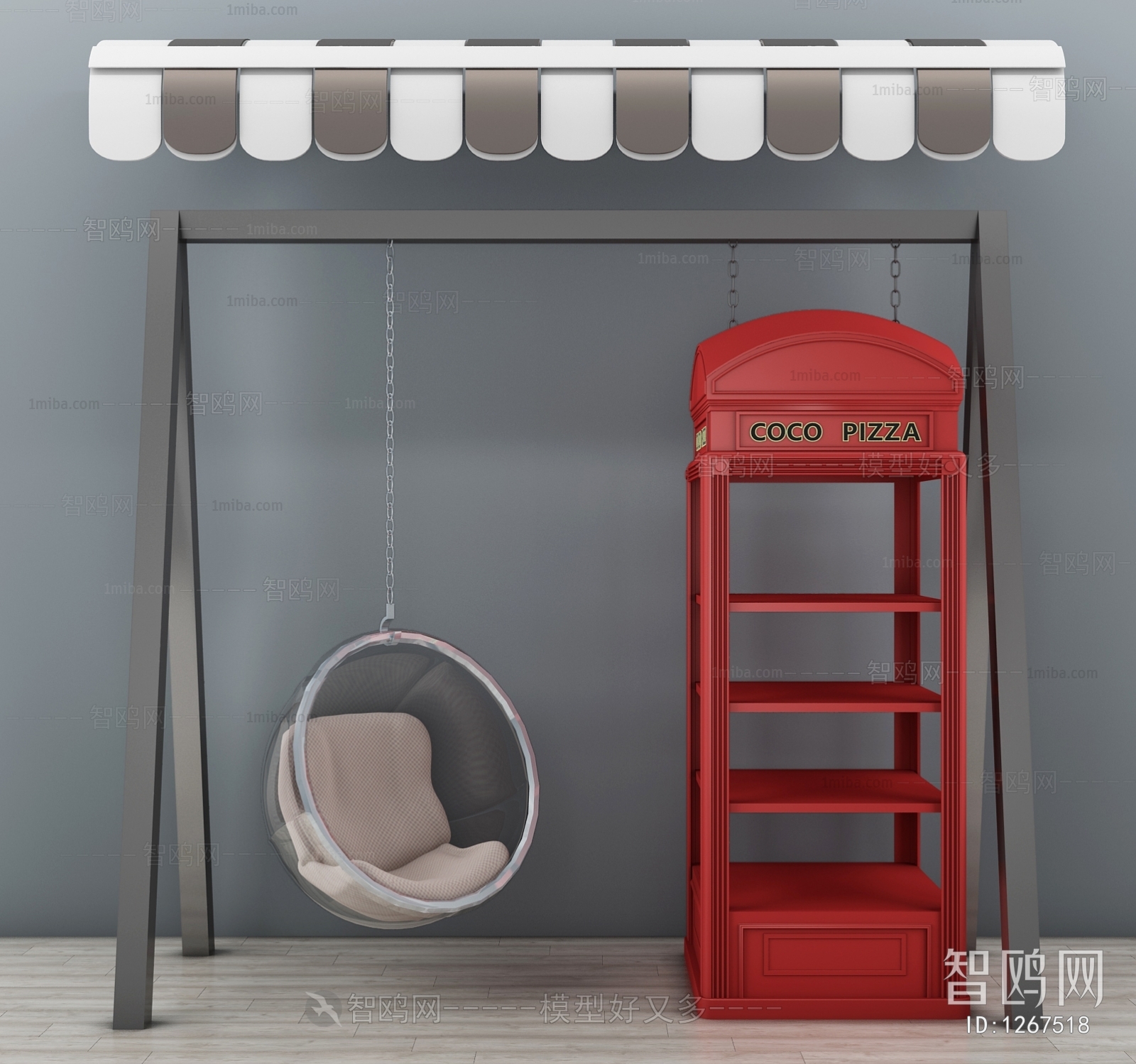 Industrial Style Hanging Chair
