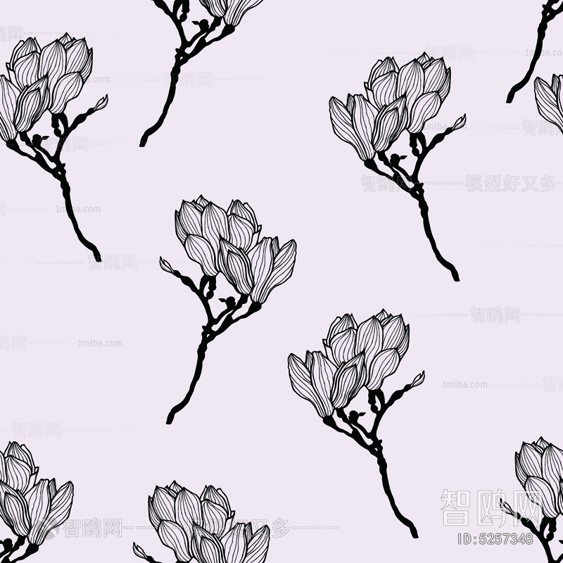 Animal And Plant Pattern Wallpaper