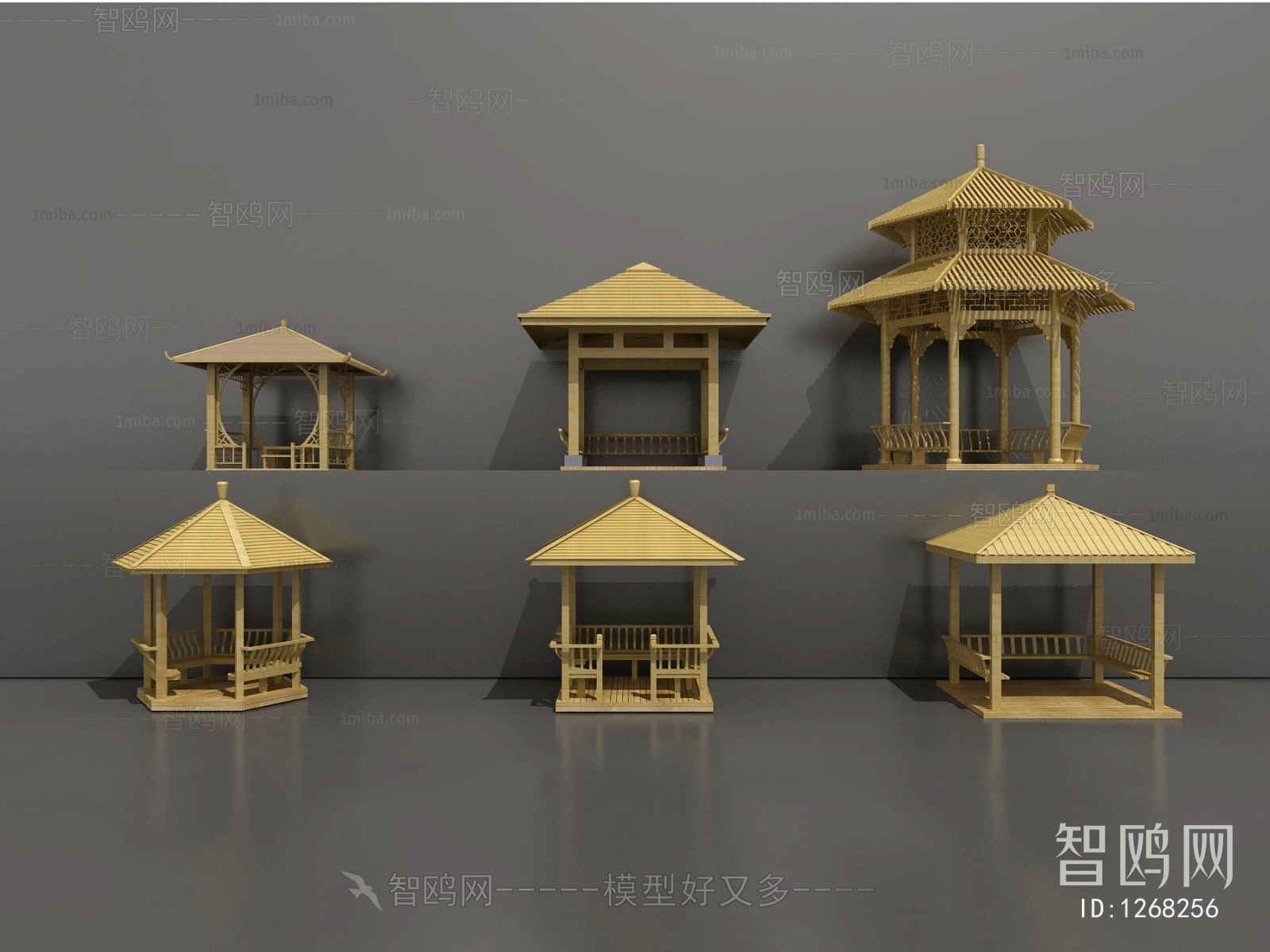 Modern Chinese Style Ancient Architectural Buildings