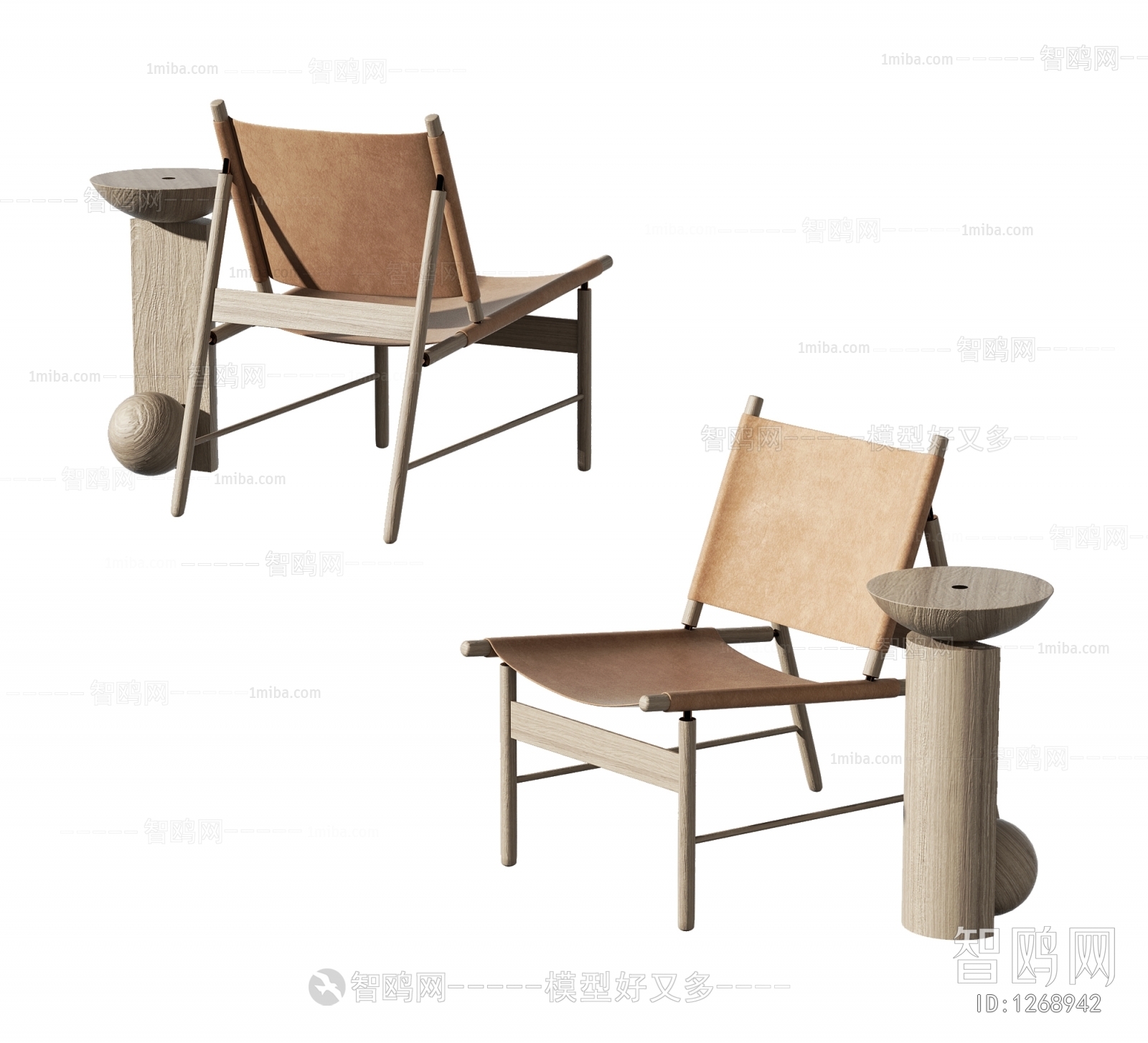 Wabi-sabi Style Lounge Chair