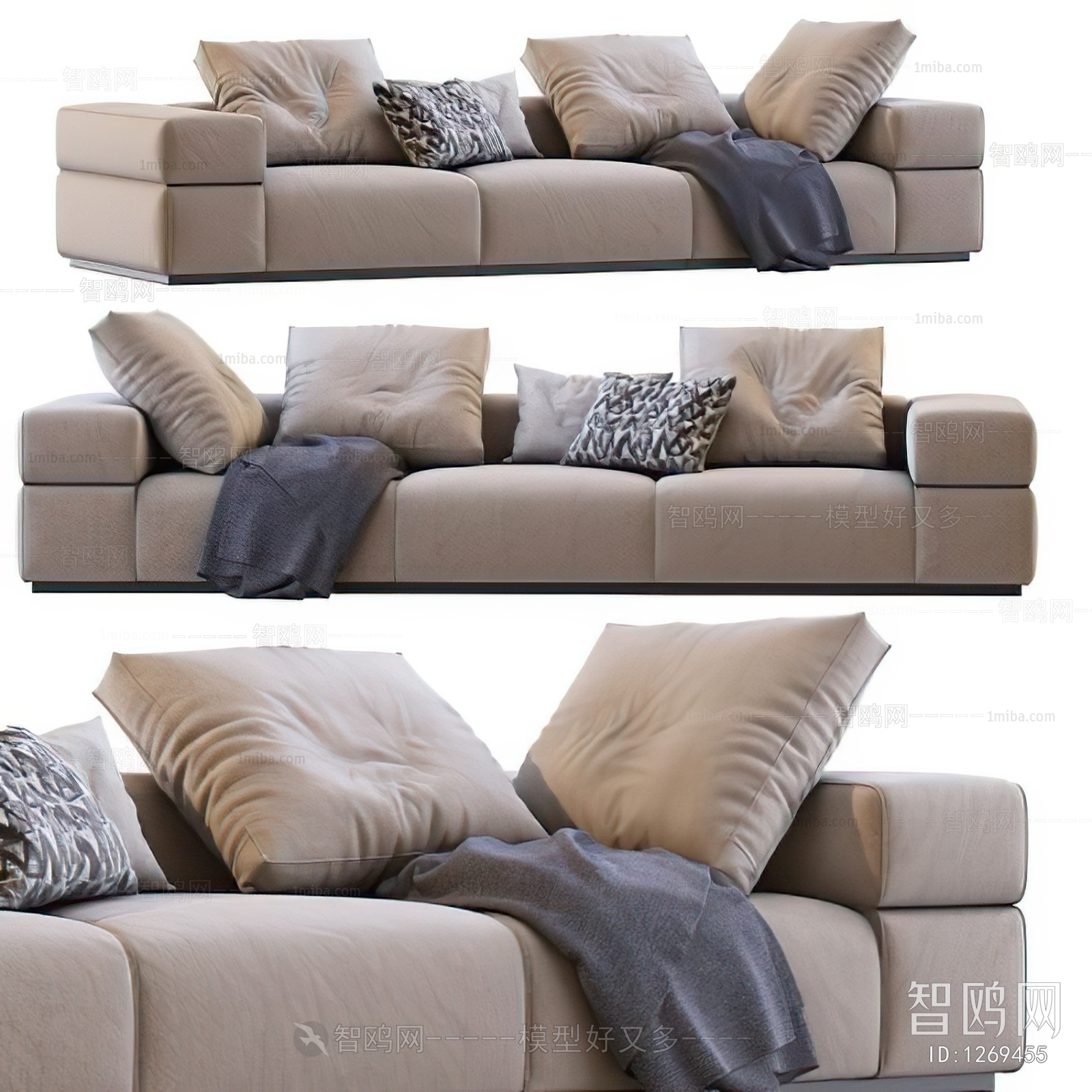 Modern Three-seat Sofa