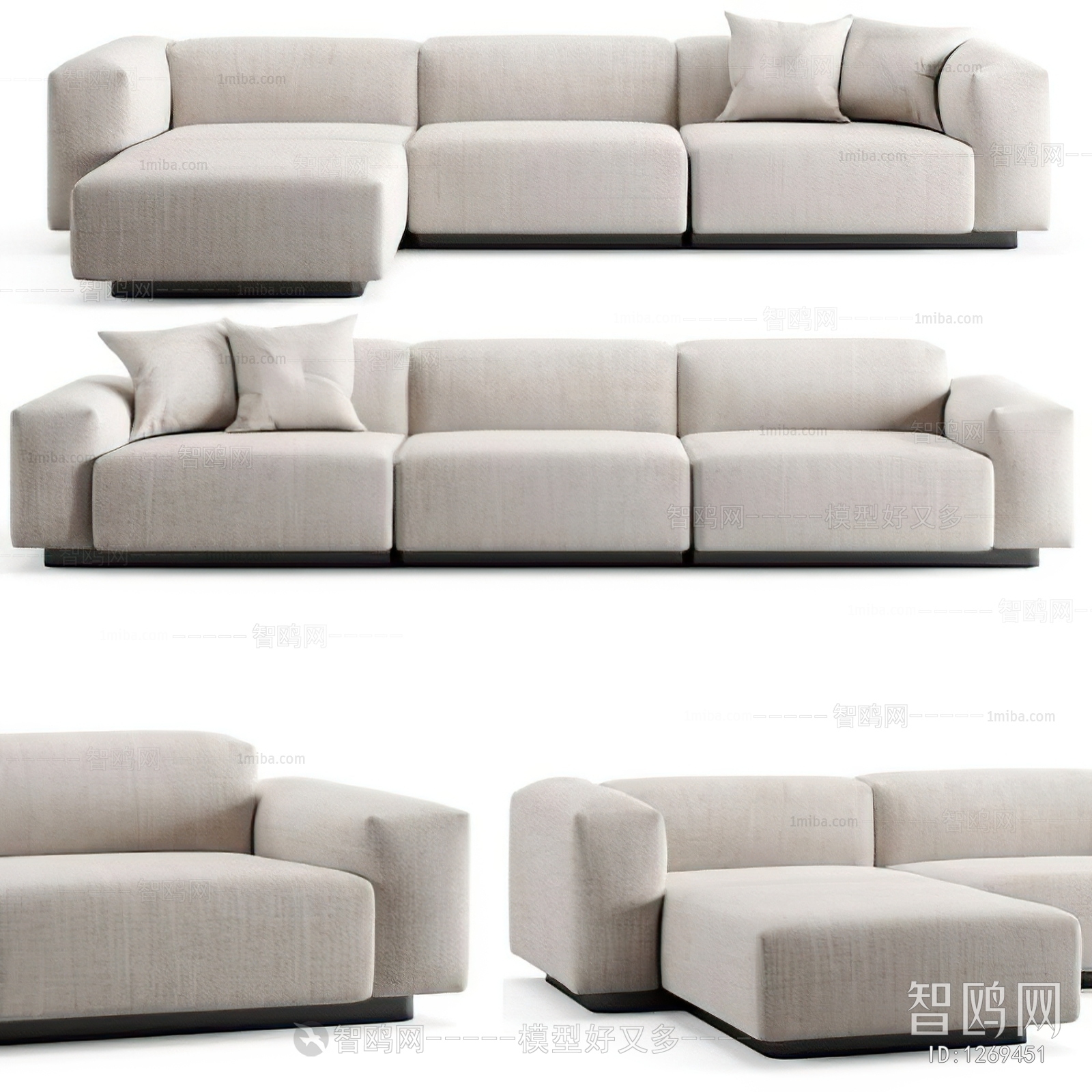 Modern Three-seat Sofa