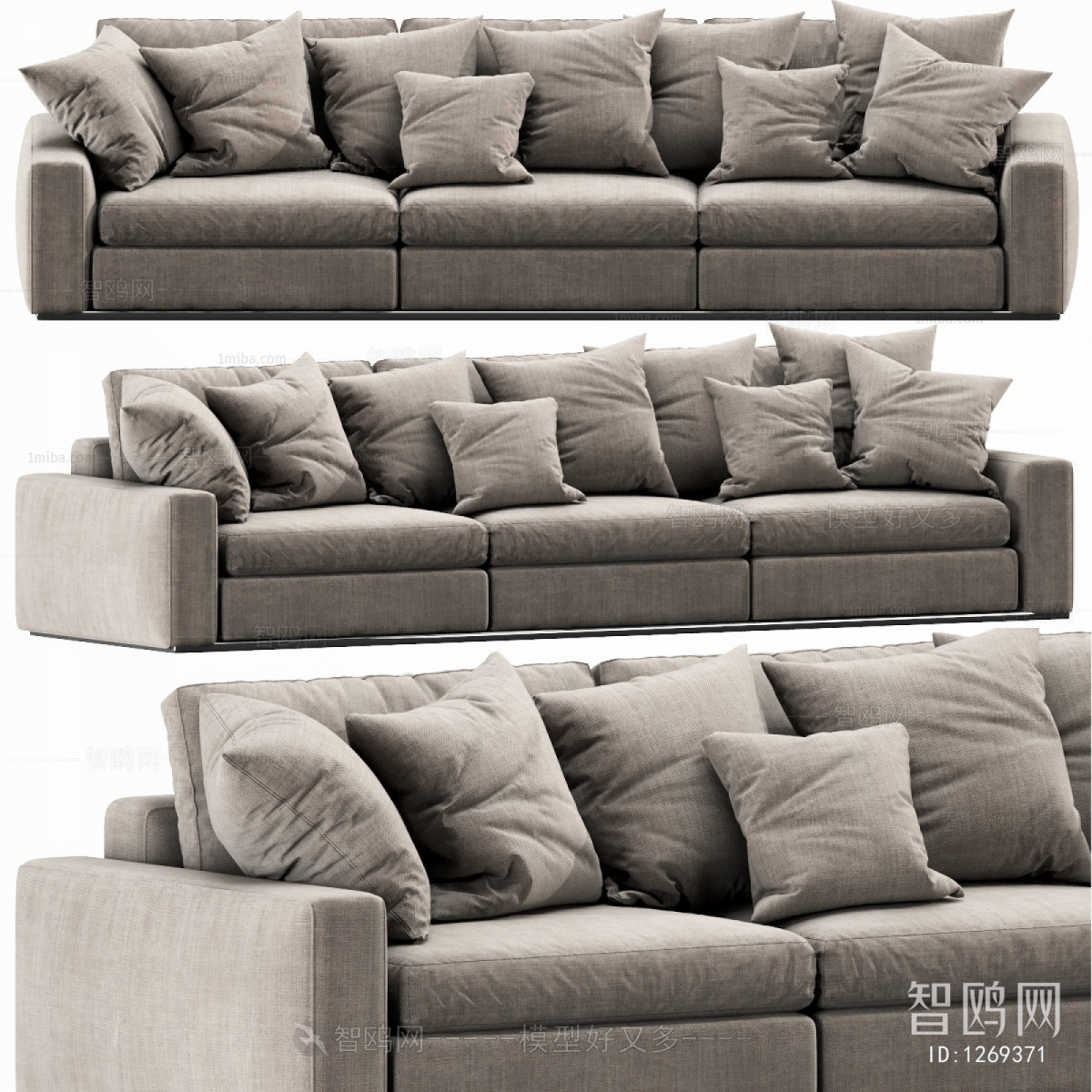 Modern Three-seat Sofa