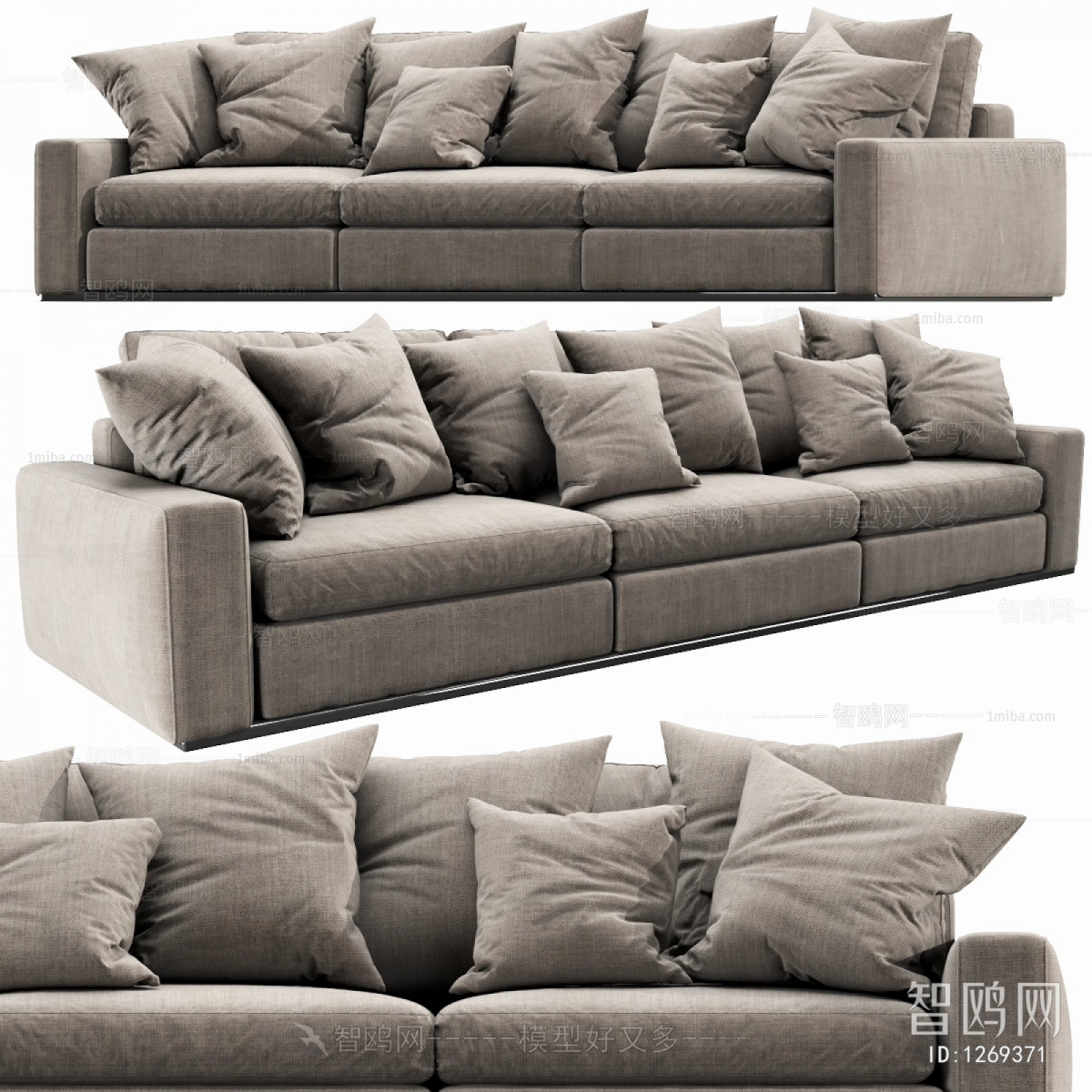 Modern Three-seat Sofa