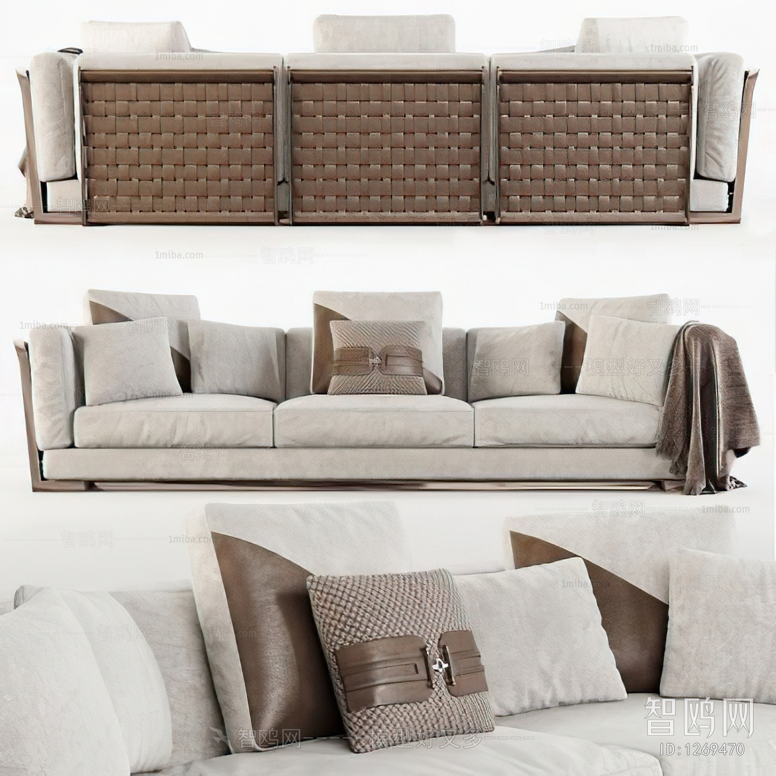 Modern Three-seat Sofa