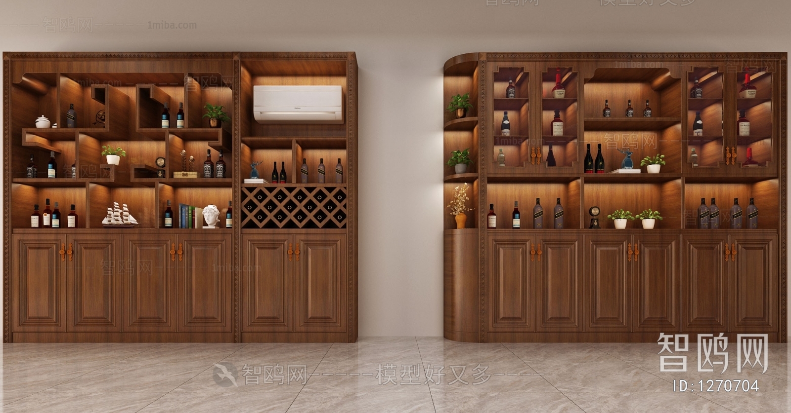 New Chinese Style Wine Cabinet