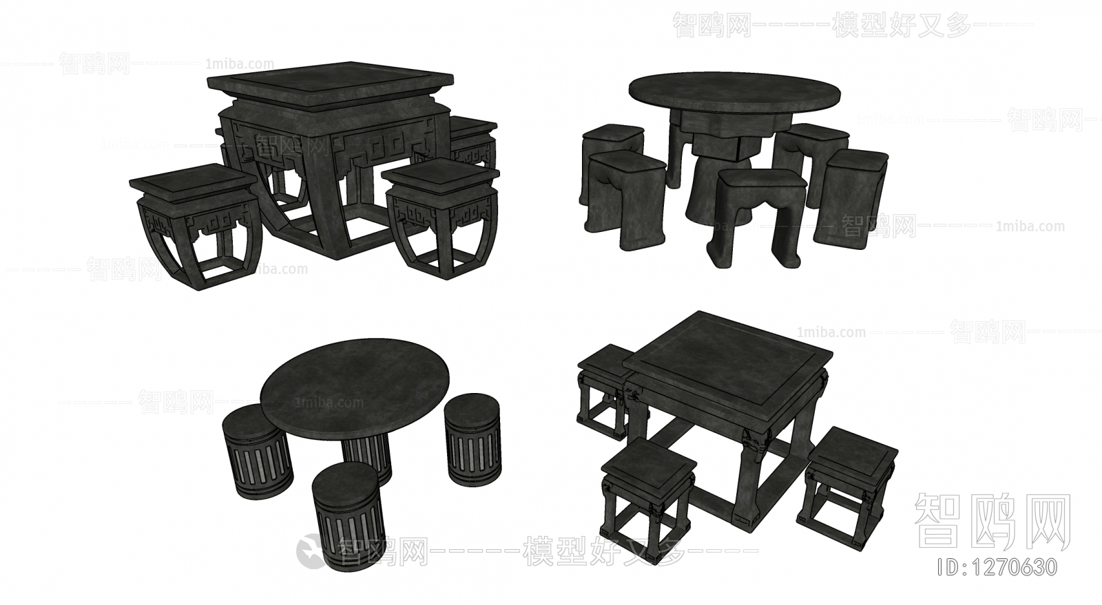 New Chinese Style Outdoor Tables And Chairs