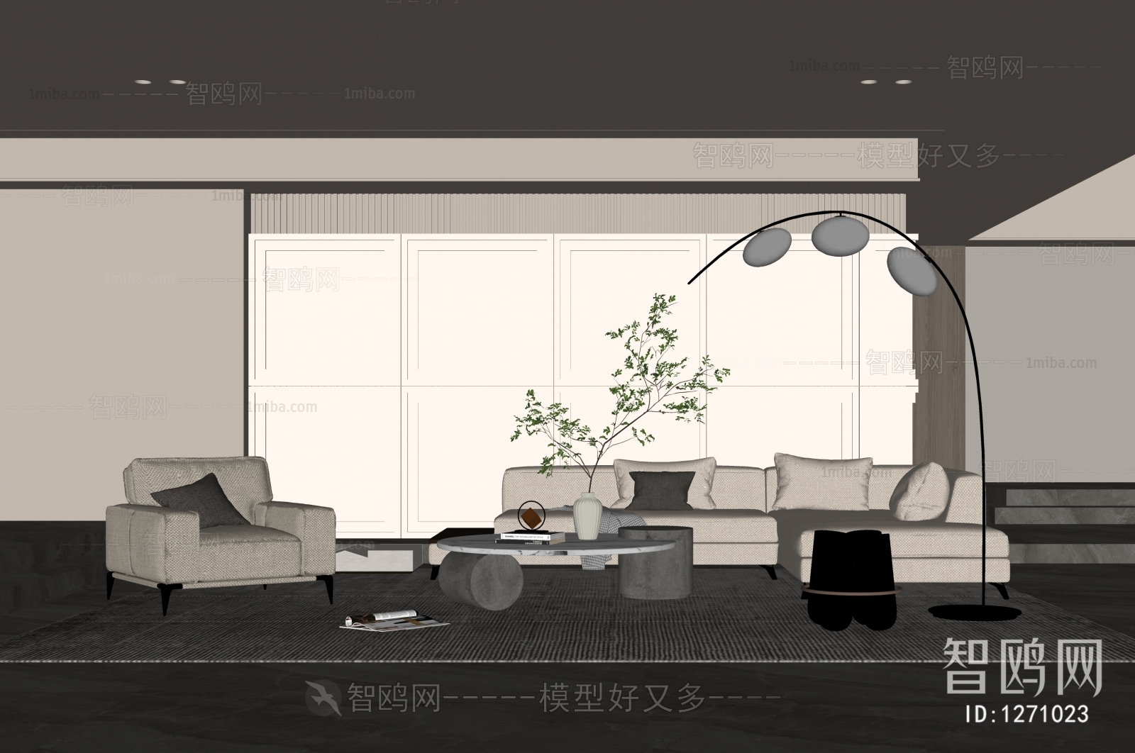 Wabi-sabi Style A Living Room