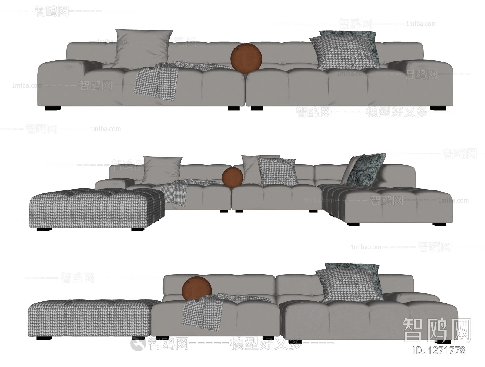 Modern Multi Person Sofa