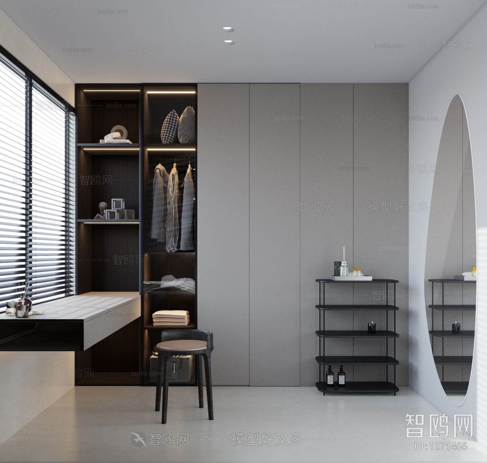 Modern Clothes Storage Area