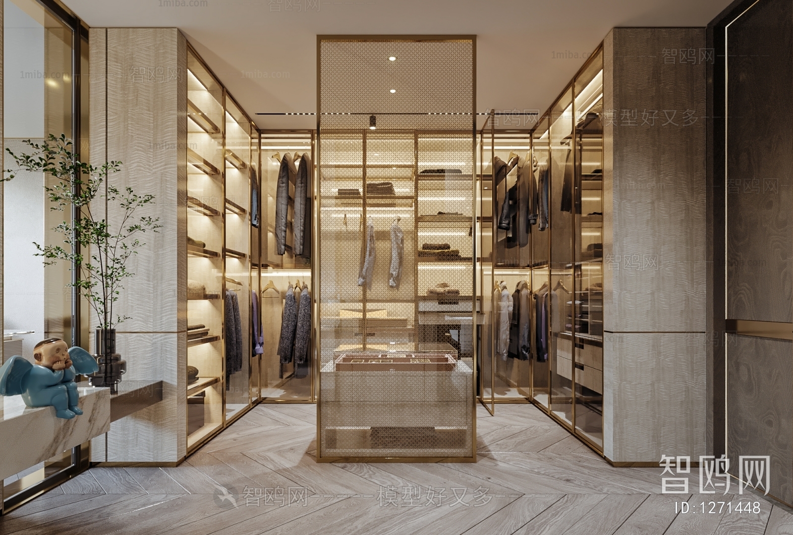 Modern Clothes Storage Area