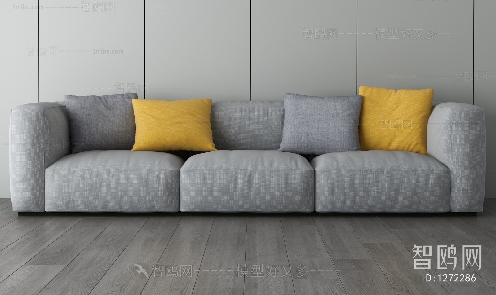 Nordic Style Three-seat Sofa