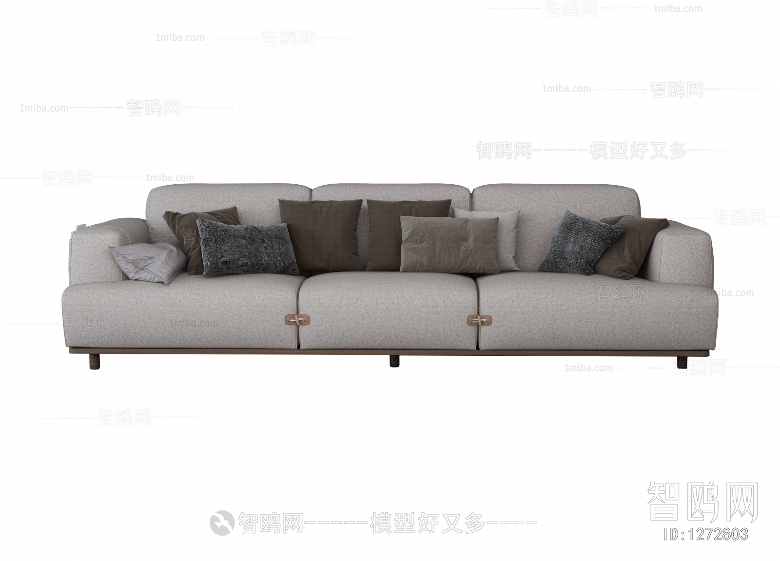 Nordic Style Three-seat Sofa