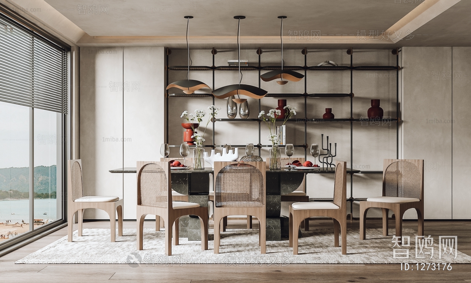 Wabi-sabi Style Dining Room