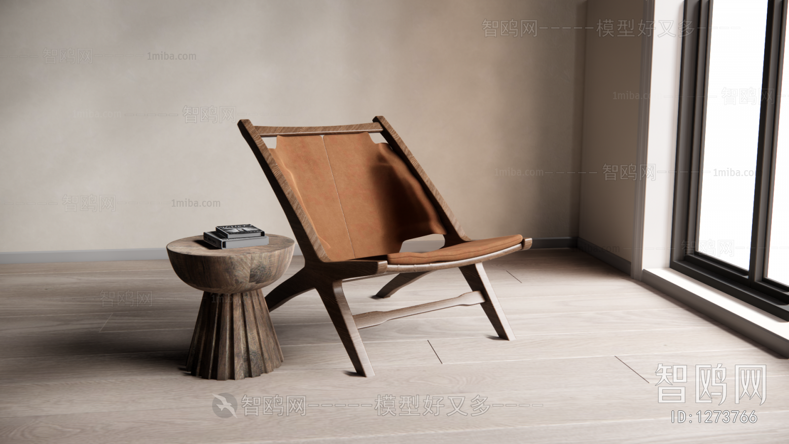 Wabi-sabi Style Lounge Chair