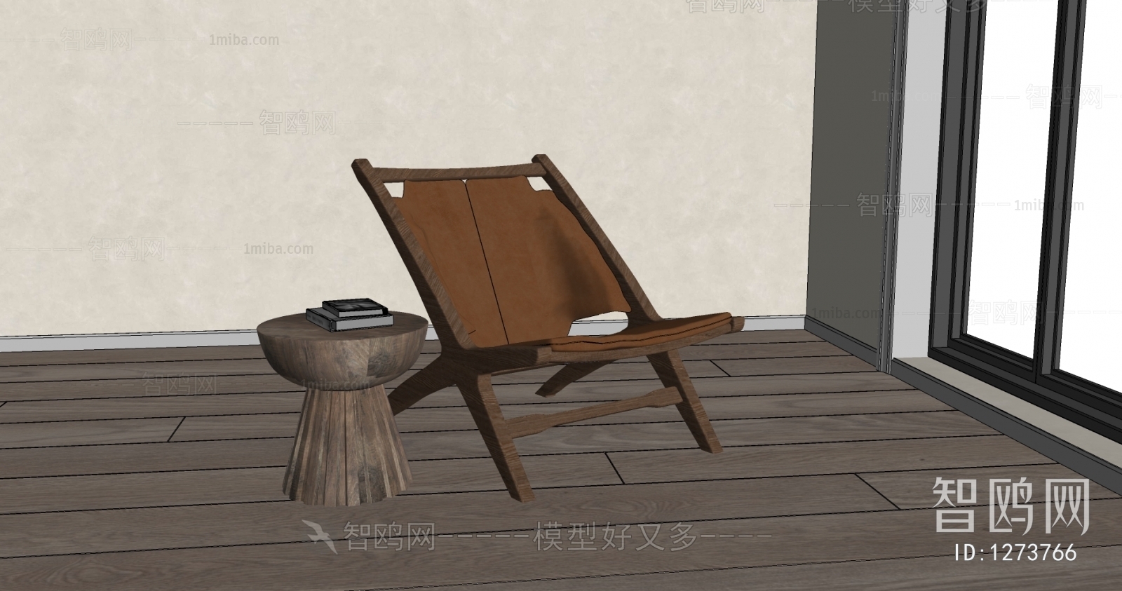 Wabi-sabi Style Lounge Chair