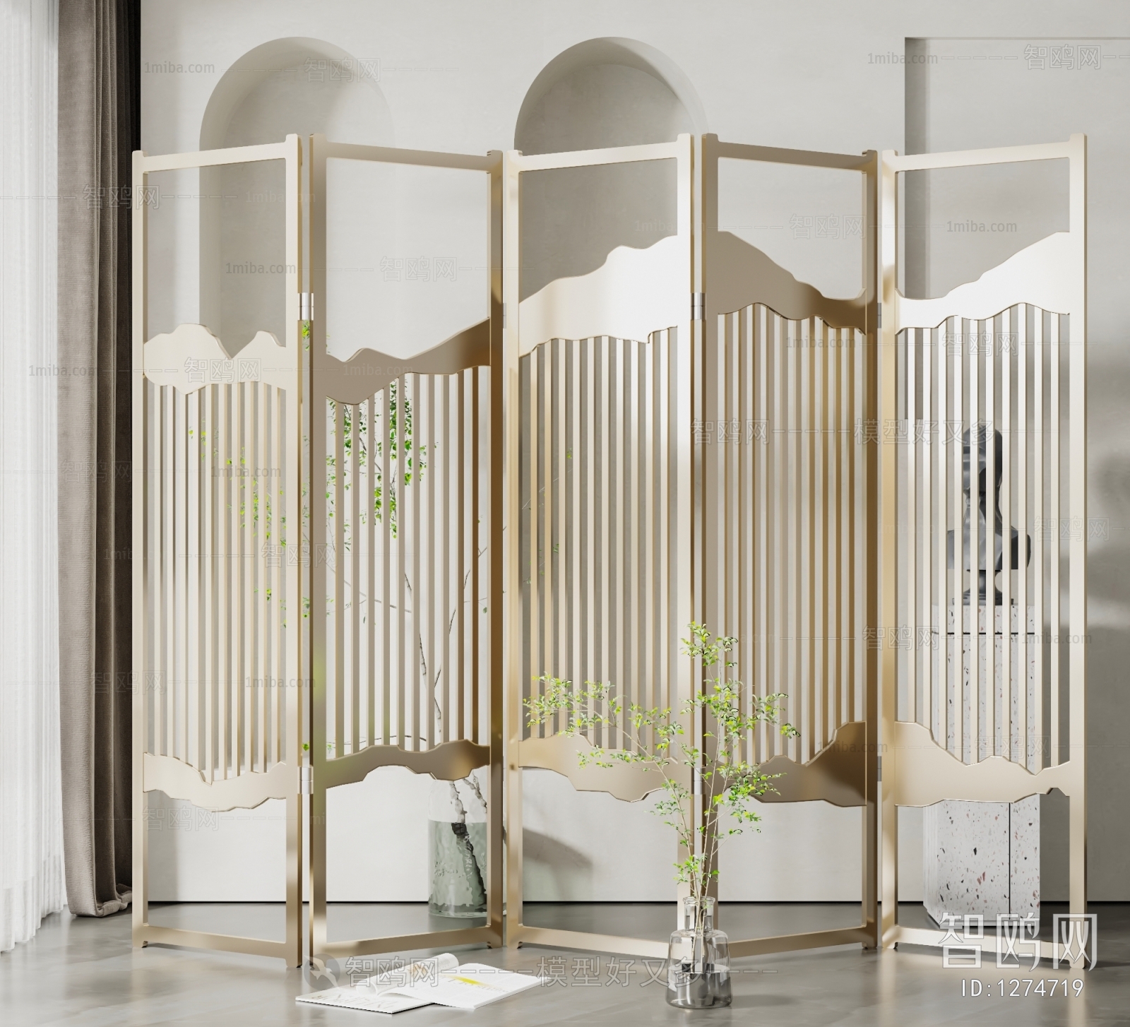 Modern Metal Screen Partition