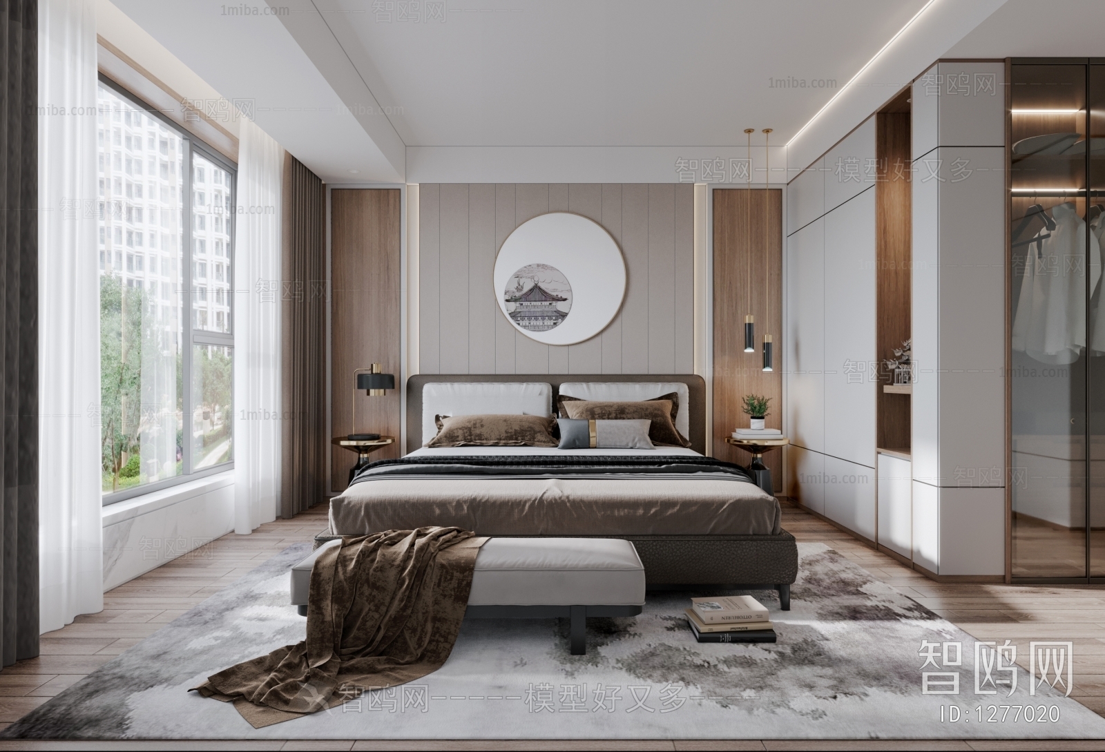 New Chinese Style Bedroom