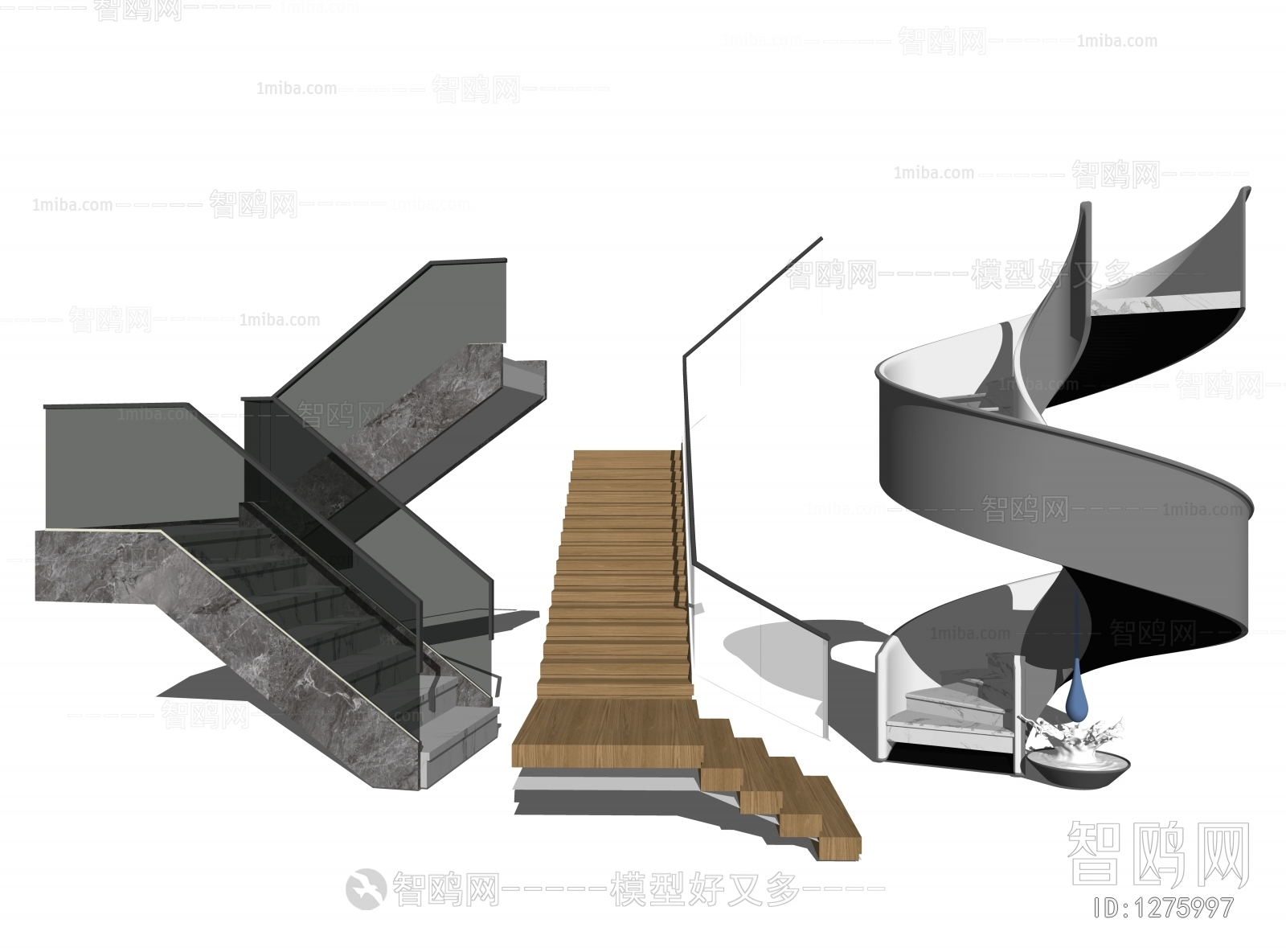 Modern Stair Balustrade/elevator