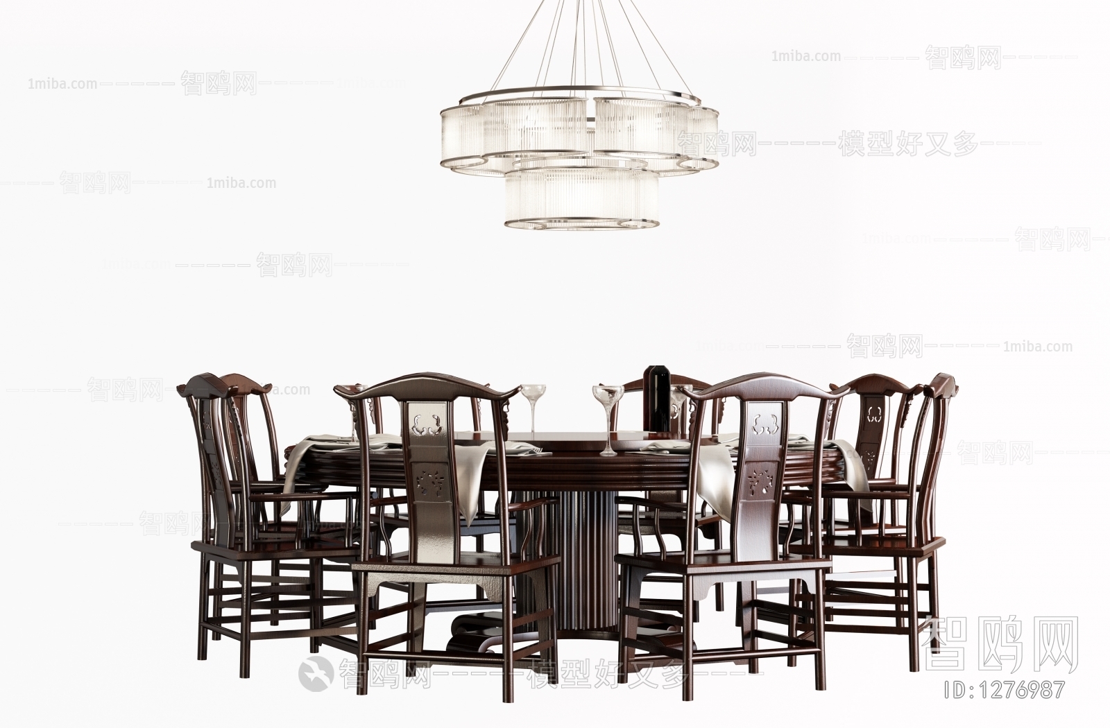 New Chinese Style Dining Table And Chairs