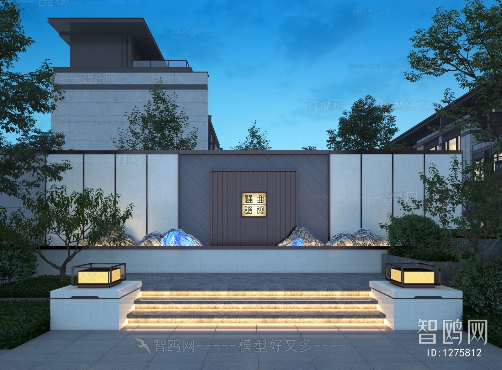 New Chinese Style Courtyard/landscape