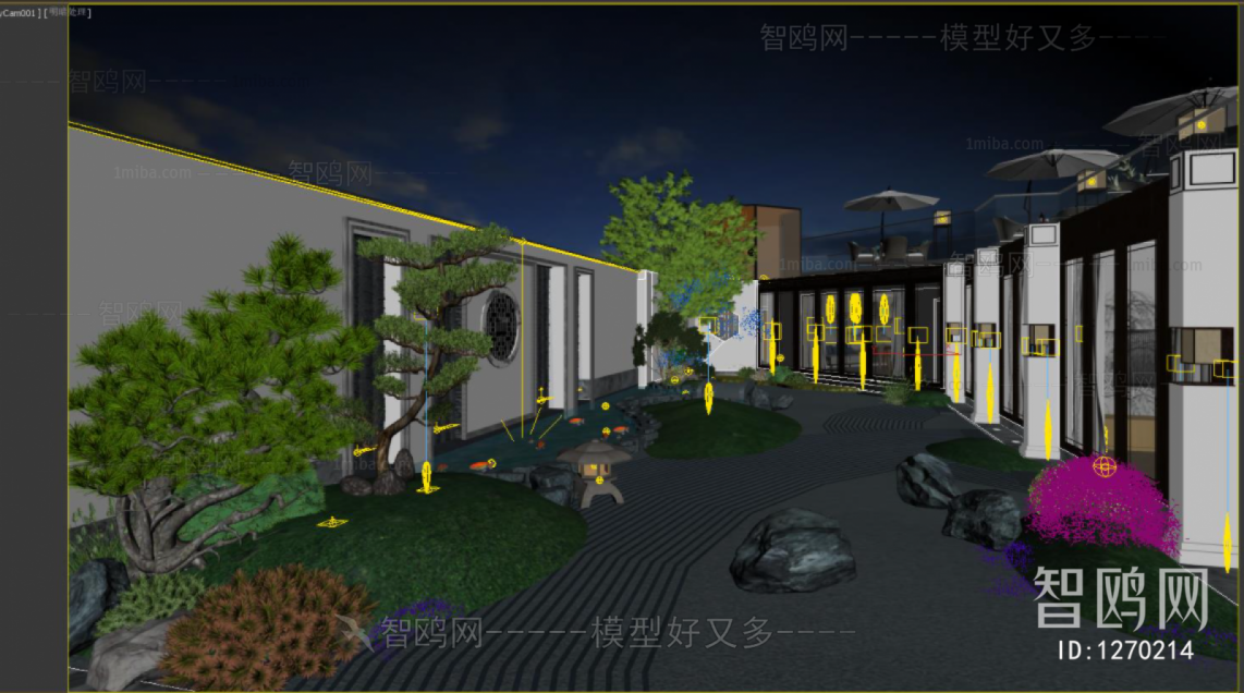 New Chinese Style Courtyard/landscape