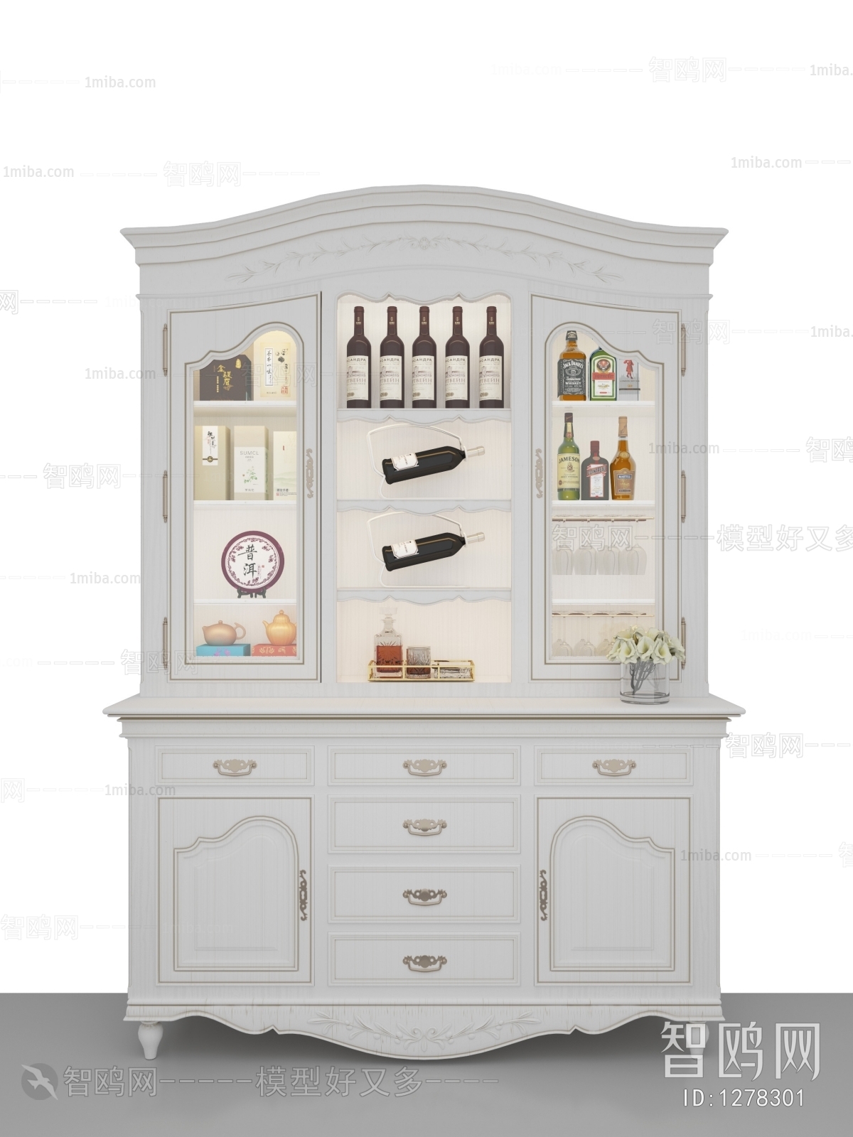 European Style Wine Cabinet