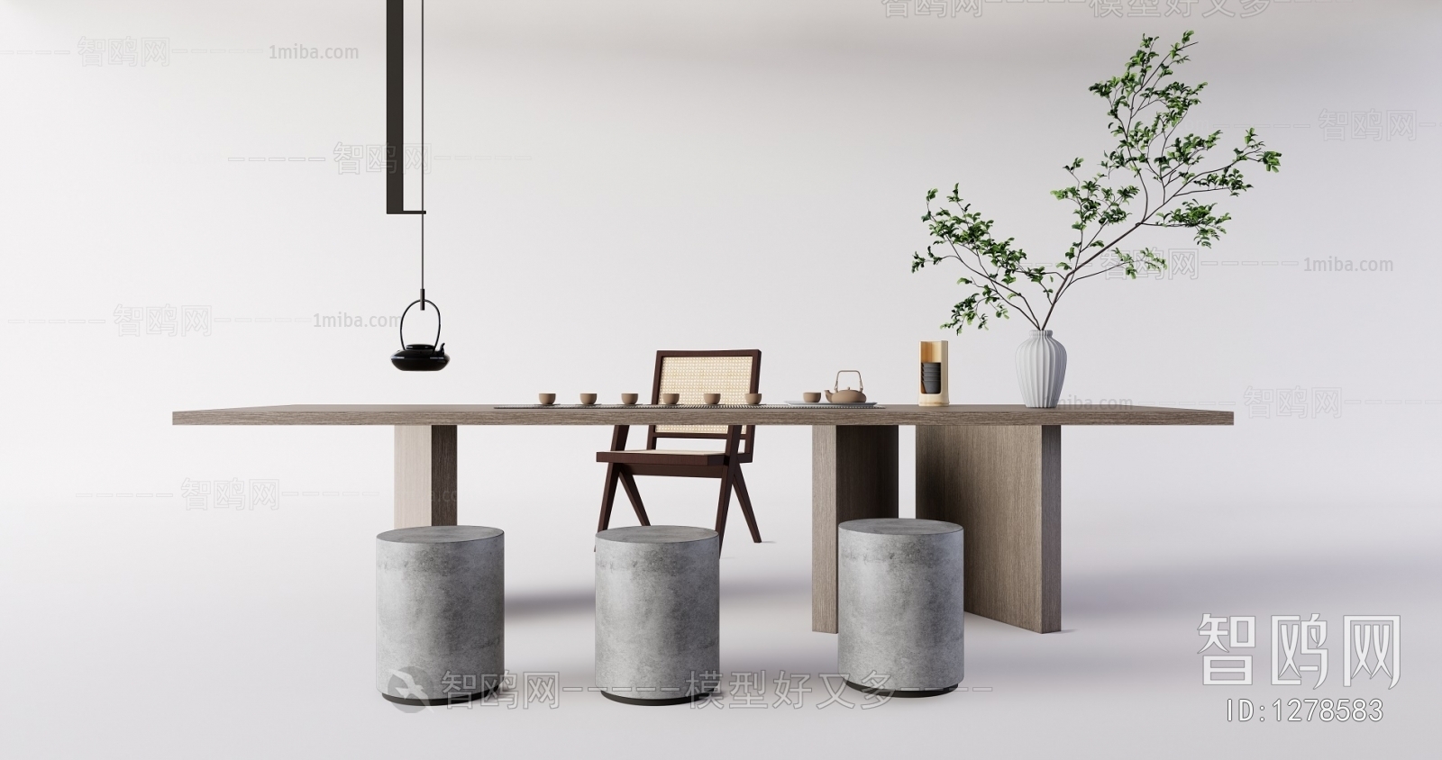 Wabi-sabi Style Tea Tables And Chairs