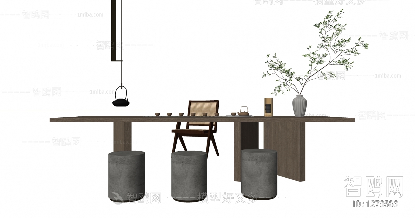 Wabi-sabi Style Tea Tables And Chairs