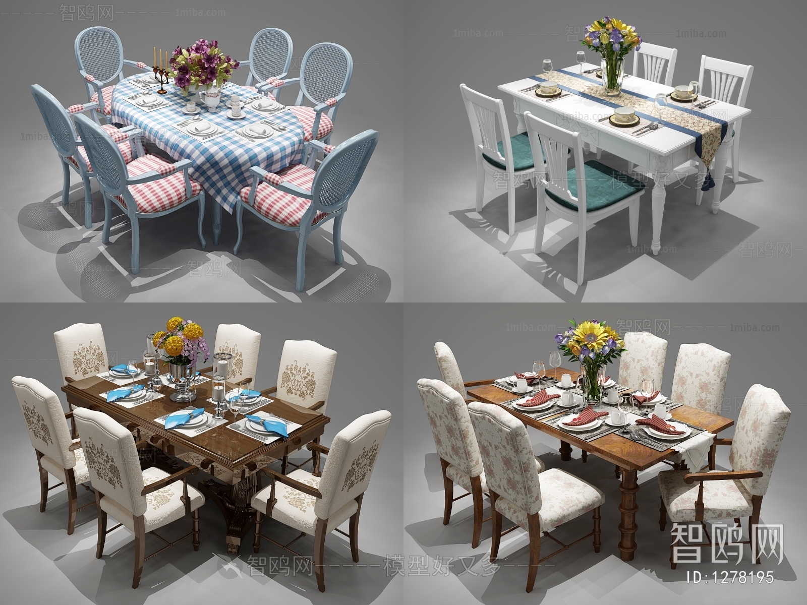 American Style Dining Table And Chairs