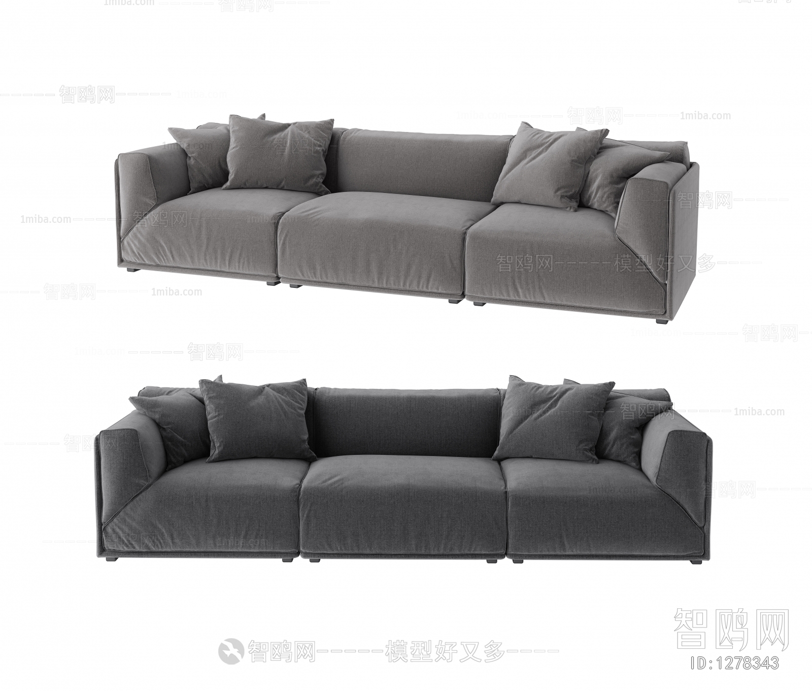 Modern Three-seat Sofa