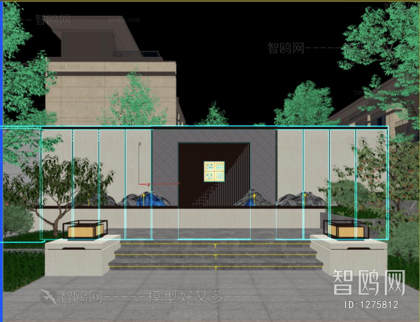 New Chinese Style Courtyard/landscape