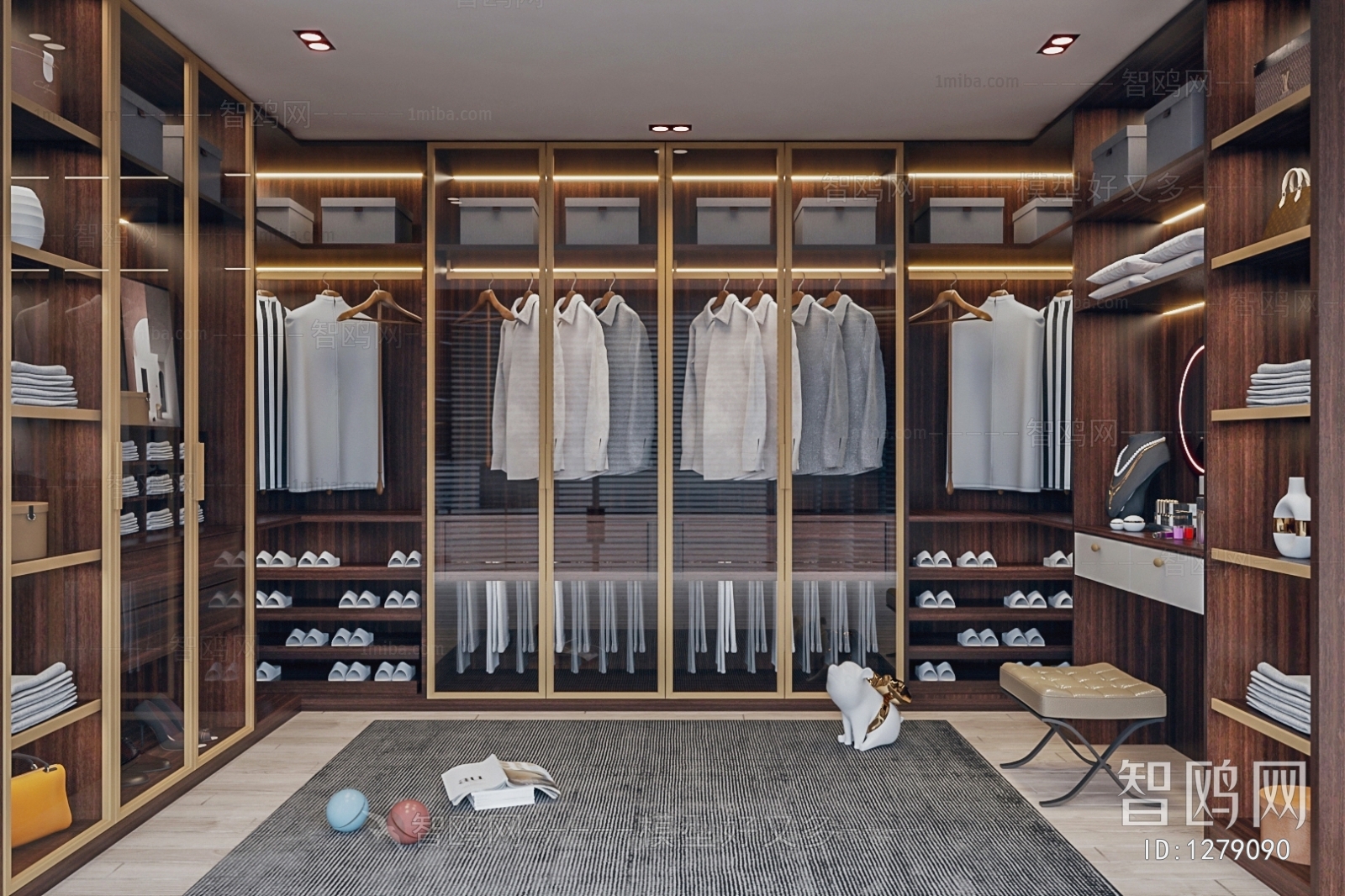 Modern Clothes Storage Area