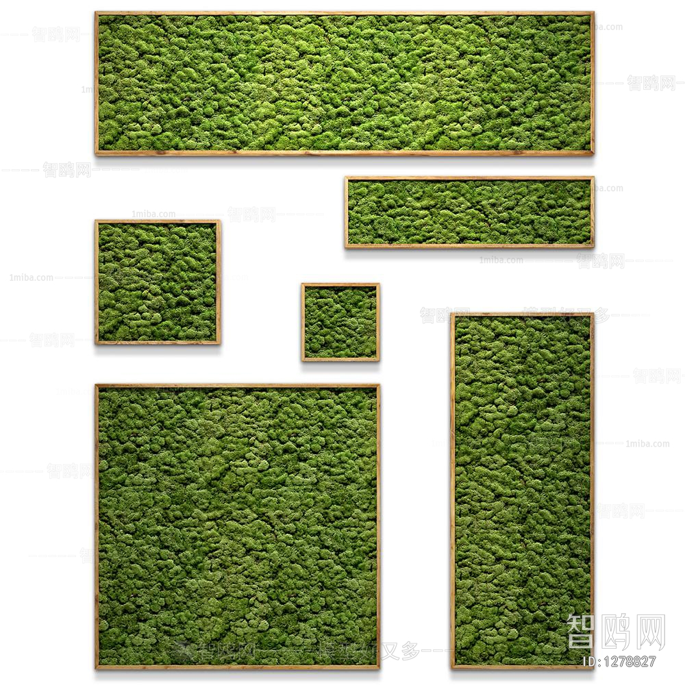 现代苔藓植物墙