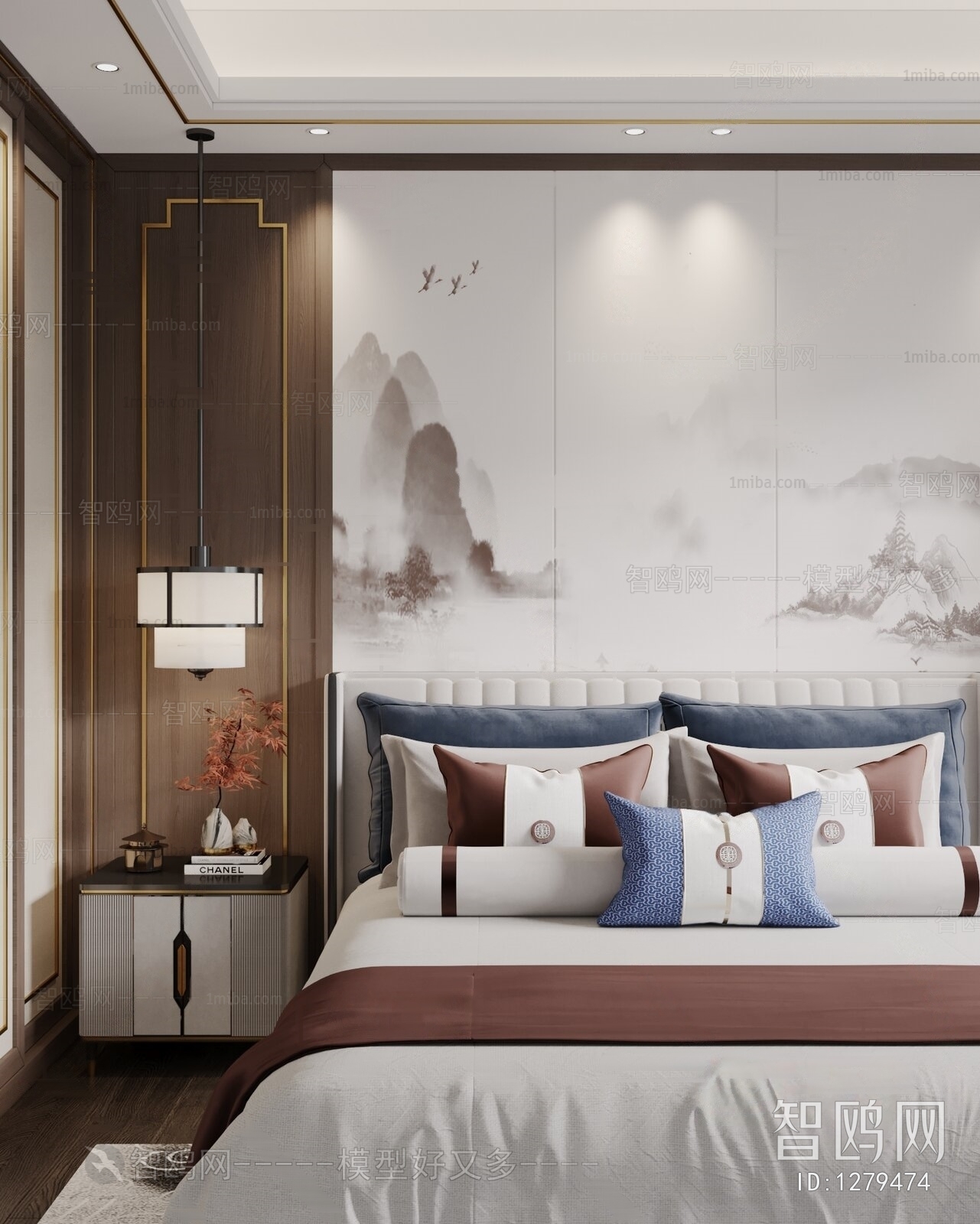 New Chinese Style Bedroom