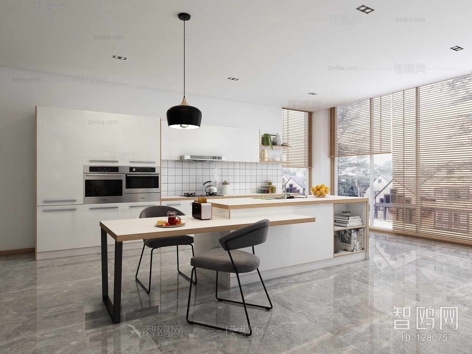 Nordic Style Open Kitchen