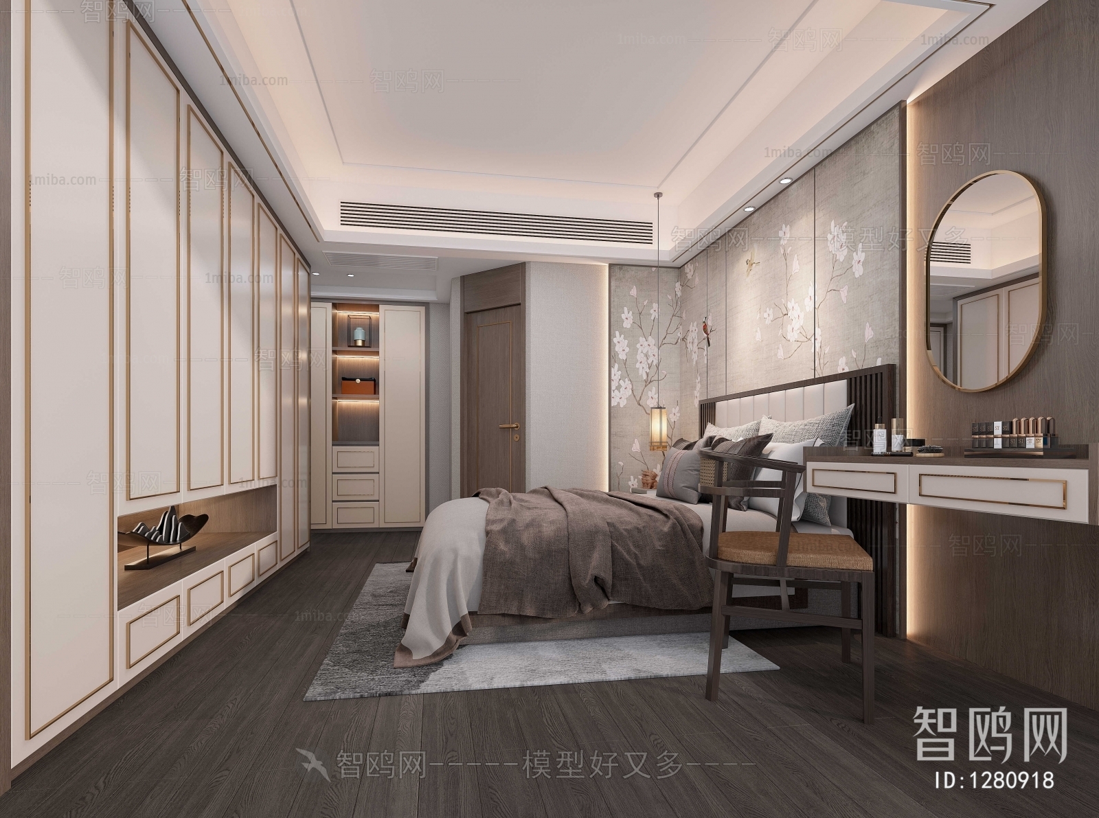 New Chinese Style Bedroom