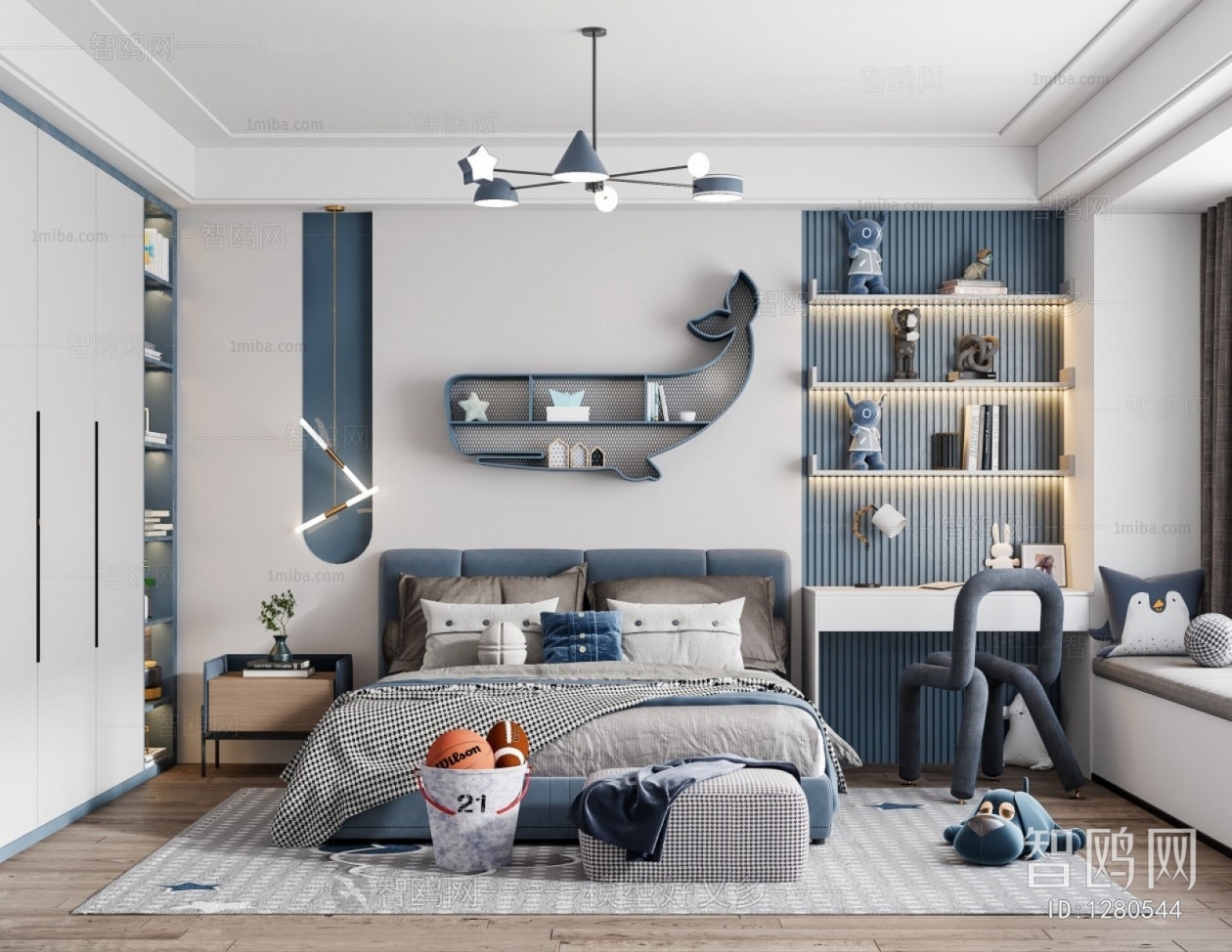 Modern Boy's Room And Son's Room