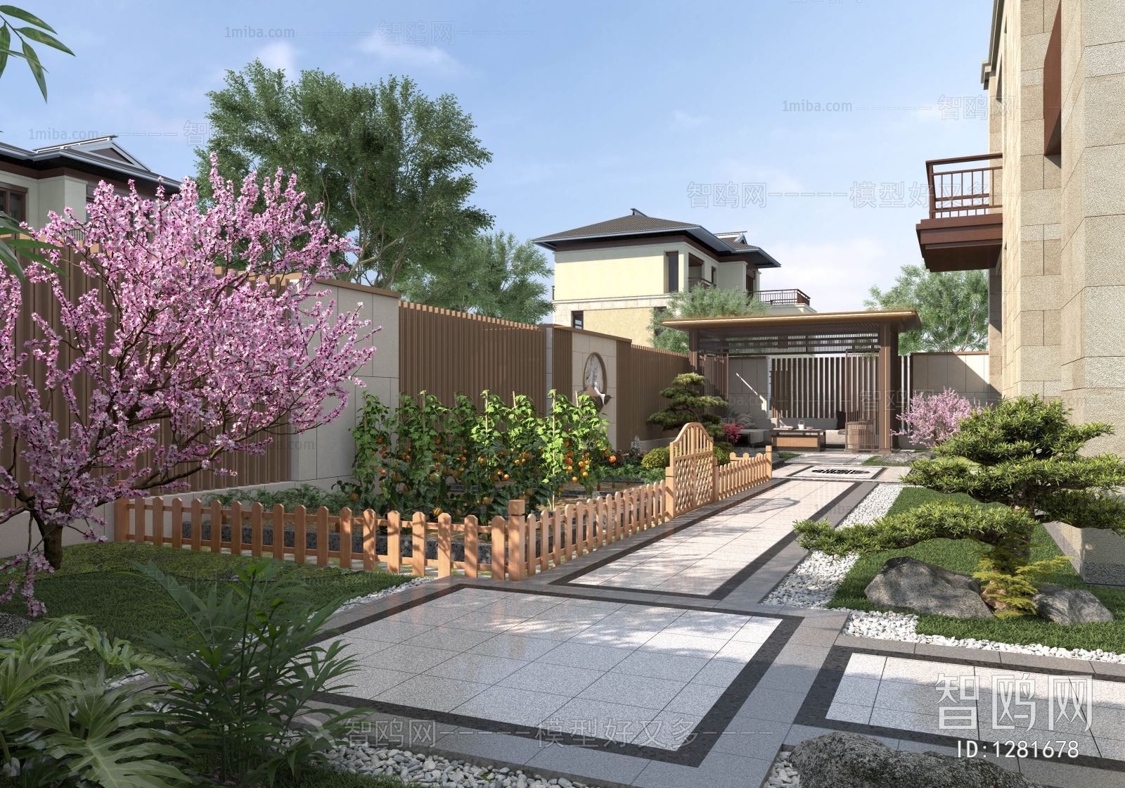 New Chinese Style Courtyard/landscape