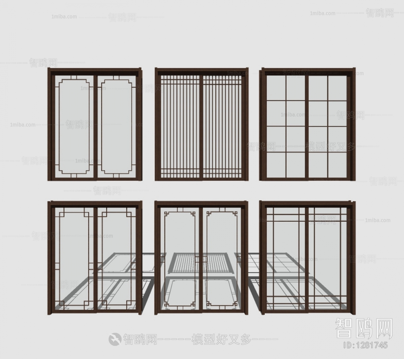 New Chinese Style Sliding Door