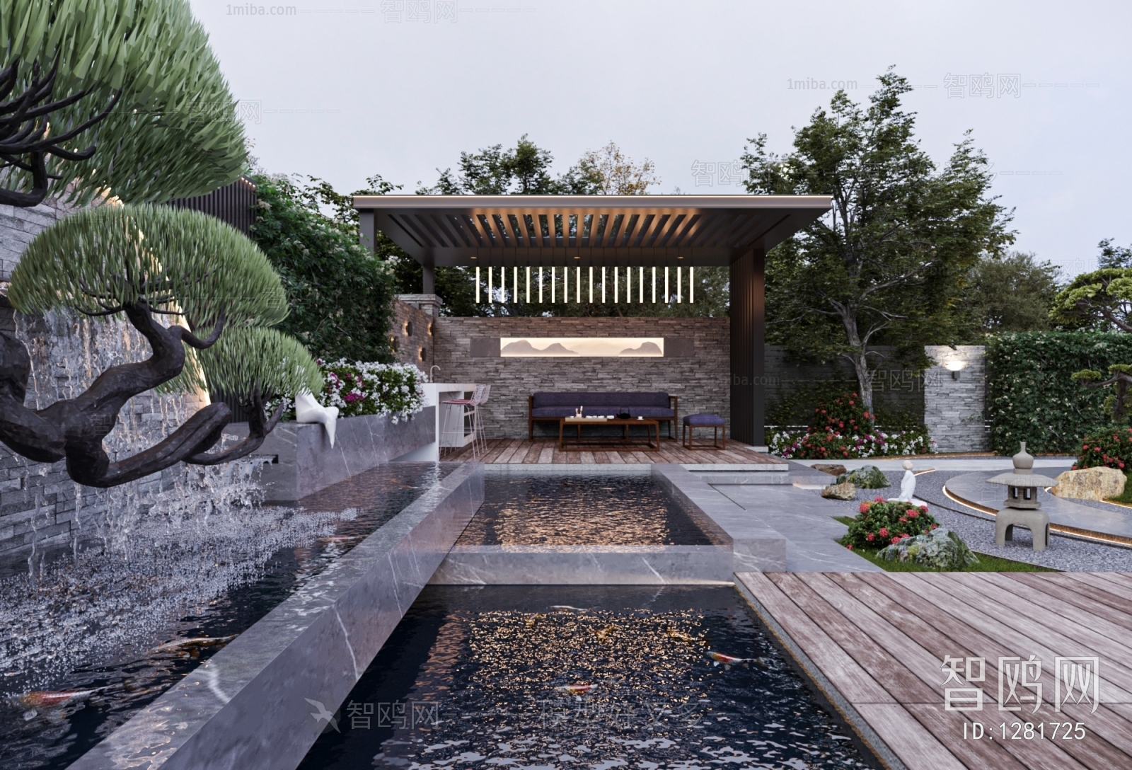 Modern Courtyard/landscape